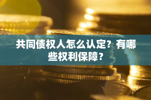 武汉共同债权人怎么认定？有哪些权利保障？