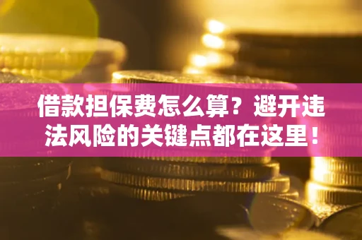 武汉借款担保费怎么算？避开违法风险的关键点都在这里！