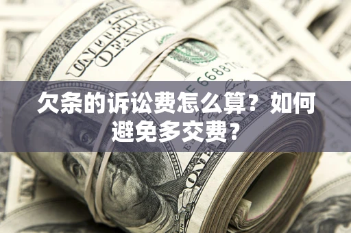武汉欠条的诉讼费怎么算？如何避免多交费？