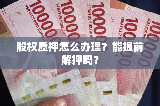 武汉股权质押怎么办理？能提前解押吗？