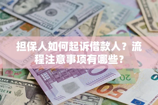 武汉担保人如何起诉借款人？流程注意事项有哪些？
